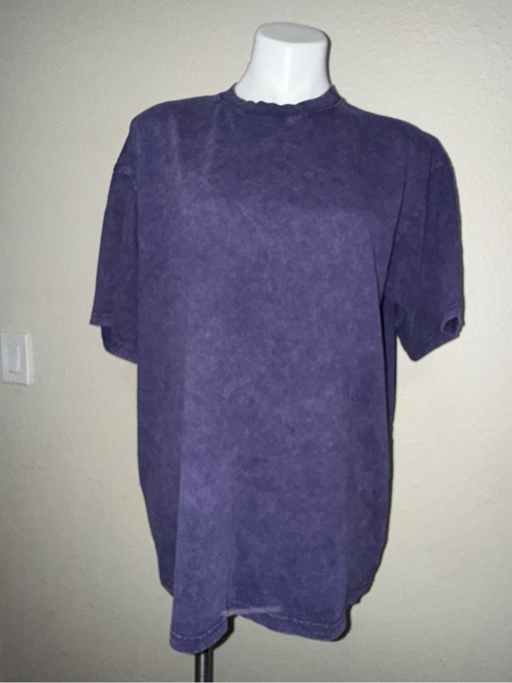 Aelfric Eden Washed Purple Short Sleeve Crewneck Tee